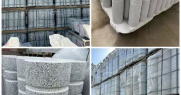 鸡西 芝麻白花岗岩挡车柱、隔离柱多少钱