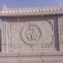 鸡西 芝麻白花岗岩屏风，照壁，影壁