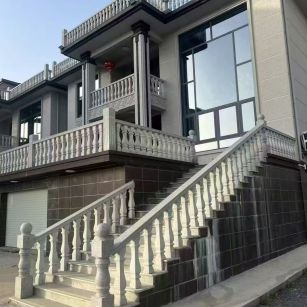 鸡西 芝麻白别墅阳台栏杆，楼梯栏杆