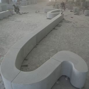 鸡西 花岗岩整石坐凳拼装