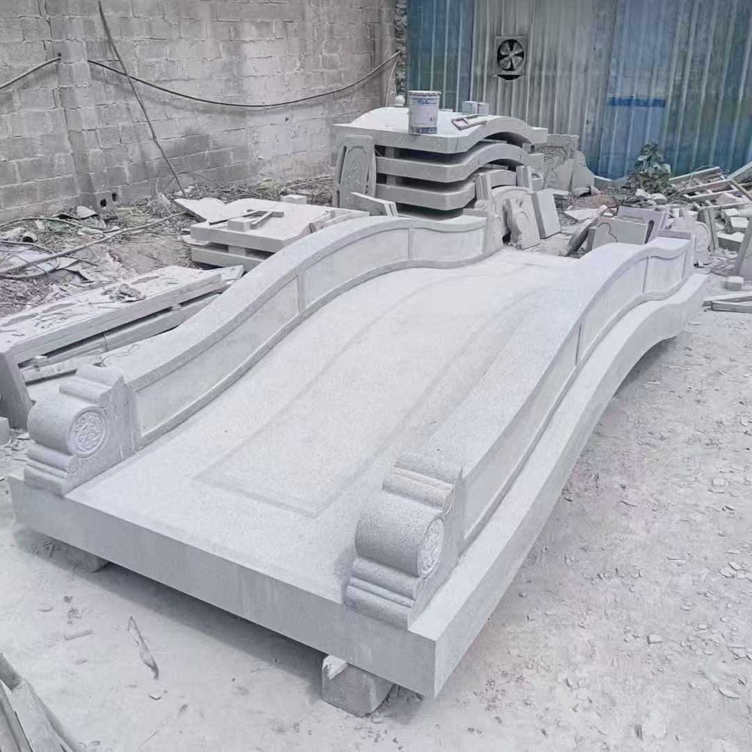 鸡西 芝麻灰花岗岩园林景观 小石桥