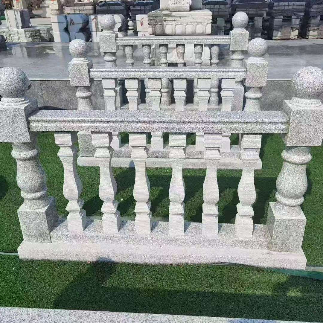 鸡西 别墅石材栏杆特写