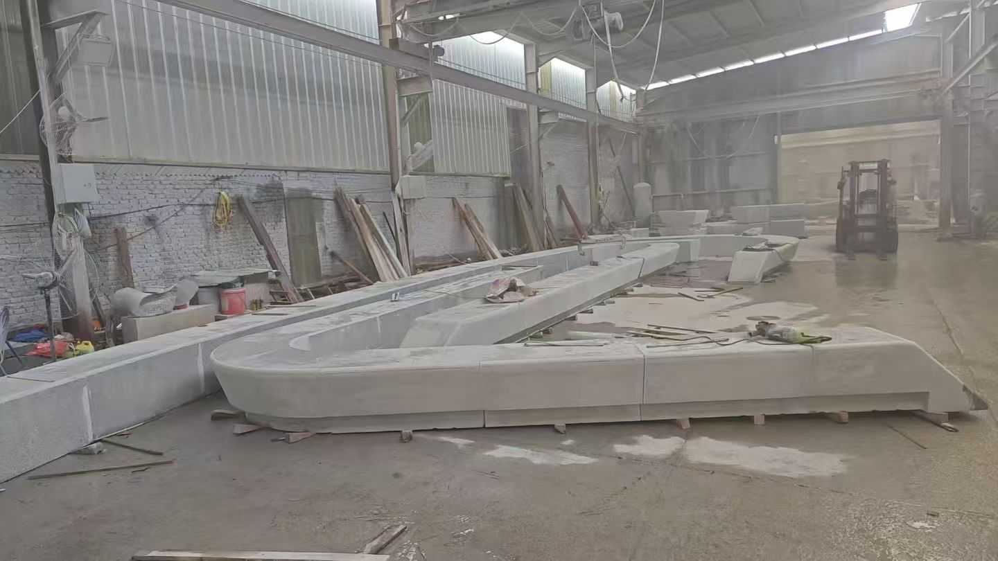 鸡西 花岗岩整石坐凳拼装