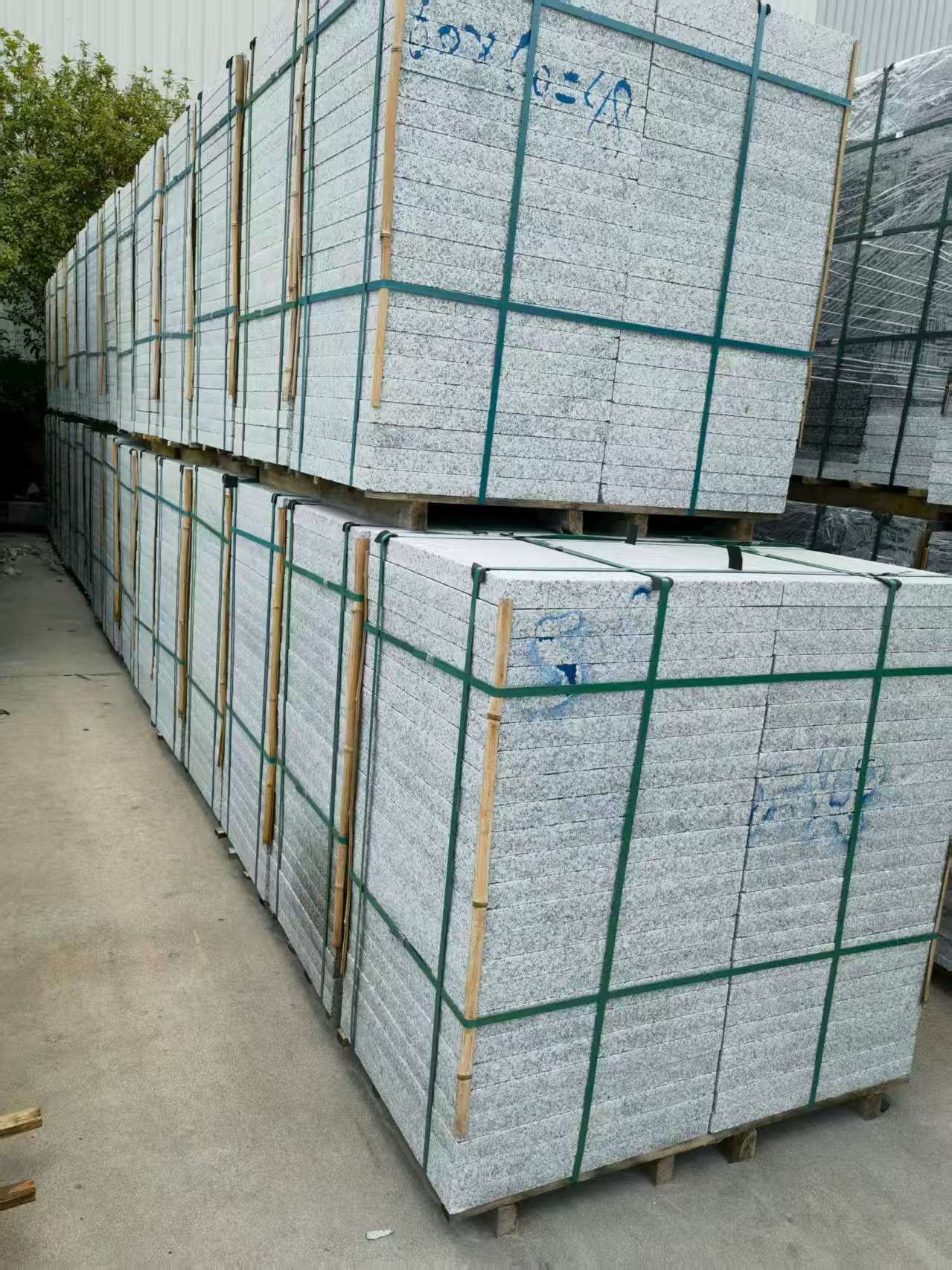 鸡西 大花芙蓉白火烧成品，市政园林广场地铺石